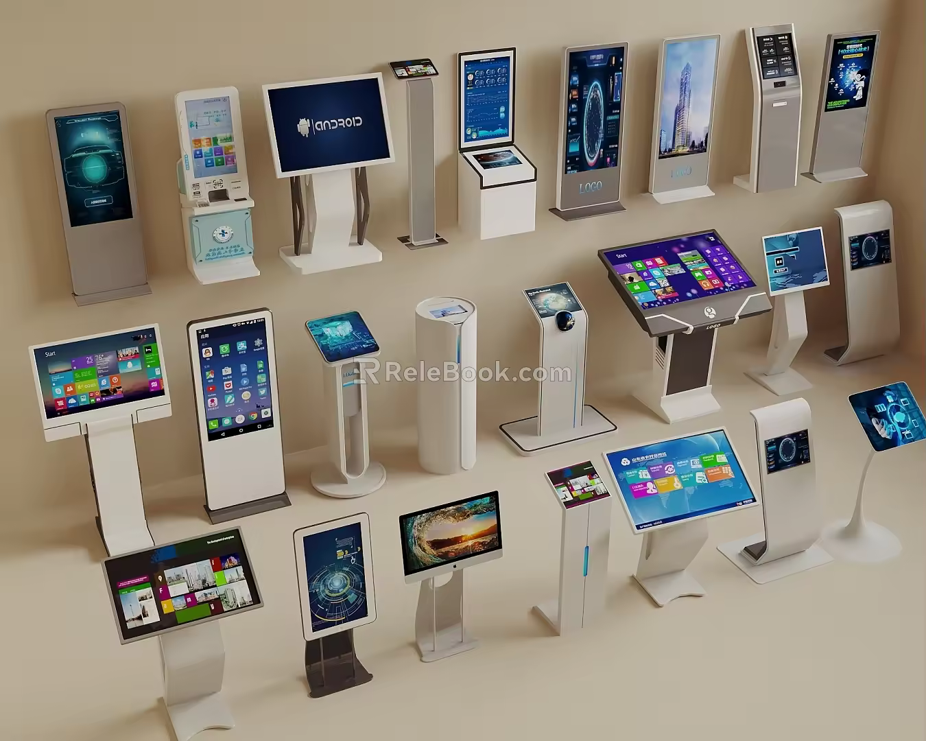 All-in-one machine calling machine touch all-in-one machine inquiry machine 3d model