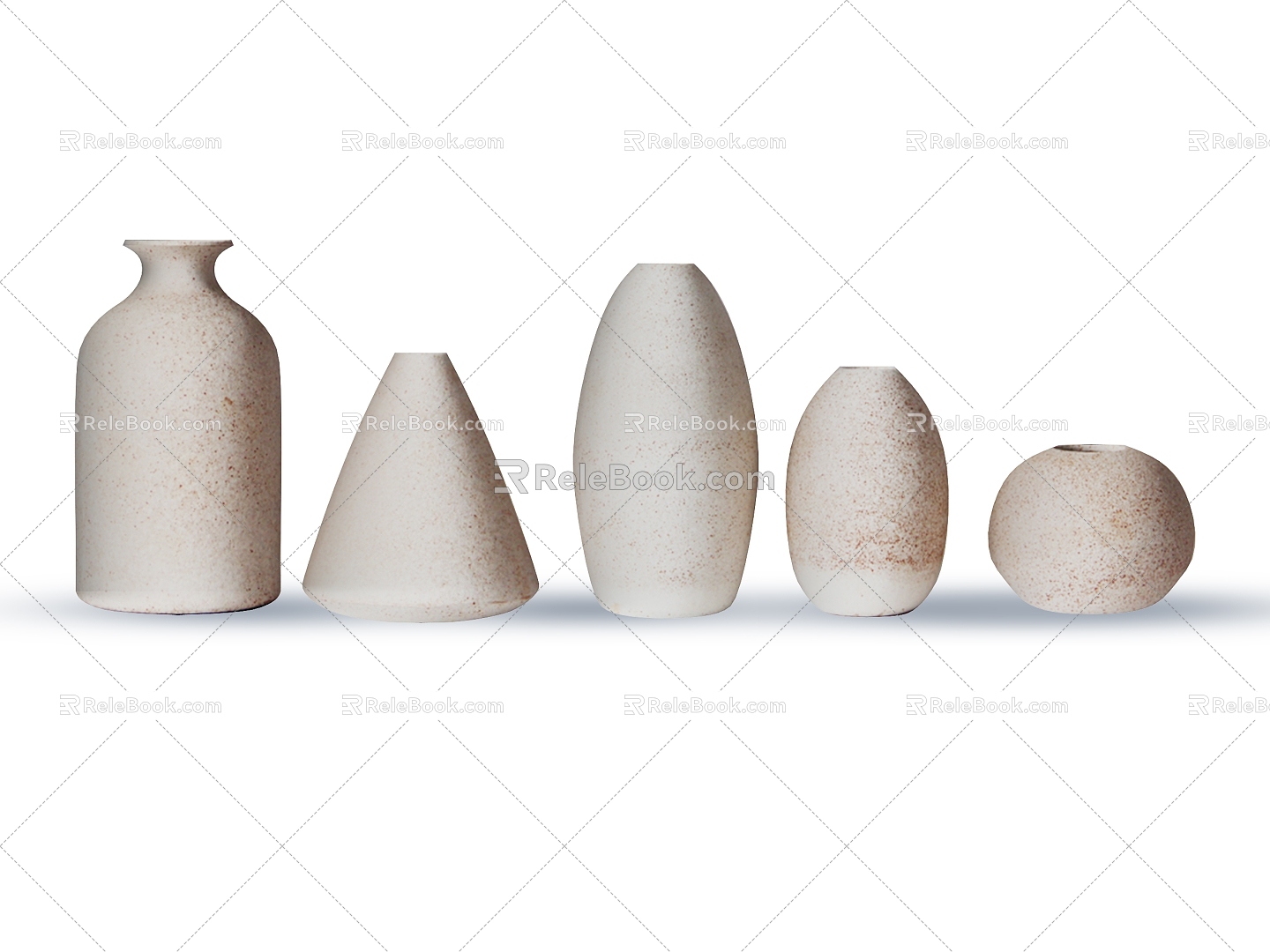 Ceramic Utensils Porcelain Pot Tile Ceramic Jar Antique Antique Porcelain Jar Decorative Cultural Relics 3d model