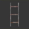Iron frame large iron frame iron frame house factory industrial iron frame iron ladder rigid ladder work frame rigid scaffold 3d model