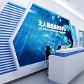 modern classroom 3d model