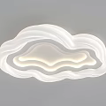 Modern Ceiling Lights With Cloud Shaped Wavy And Starry Pattern Designs 3d model