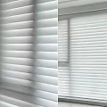 Stylish White Horizontal Window Blinds For Modern Home Interior Design