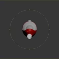 Red Unique Design Computer Vacuum Cleaner With Transparent Cover And Ergonomic Handle