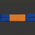 Blue Rolled Utility Strap With Orange Center For Household Securing Needs