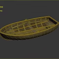 Traditional Wooden Boat as Water Transportation Vehicle With Wooden Frames And Open Structure