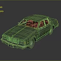 Green Vintage Sedan With Weathered Exterior And Classic Design Features