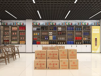 liquor store 3d model