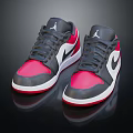 Trendy Basketball Shoes With Gray Upper Pink Accents Black Laces White Soles And Jumpman Logo
