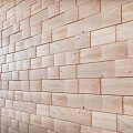 Wood Brick Background Wall Decorative Wall Wood Brick Decorative Wall 3d model