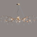 Metal Chandelier Living Room Chandelier Dining Room Chandelier Study Room Chandelier Art Chandelier 3d model