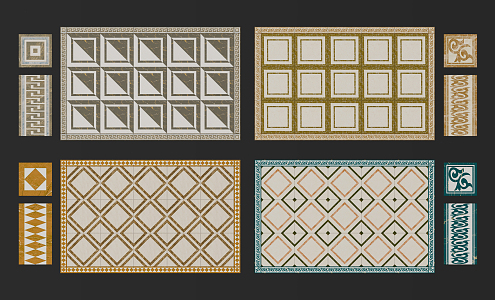 Modern Tile Stone Mosquet 3d model