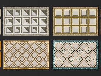 Modern Tile Stone Mosquet 3d model