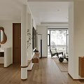 Modern Living Dining Room With Wooden Flooring Natural Light And Minimalist Design