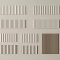 Various Style Wall Panels With Vertical Stripes And White Brown Color Options For Interior Decor
