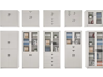 Modern File Cabinet File Cabinet Combination 3d model