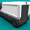 Modern Solar Powered Electric Truck Design With White Exterior And Solar Panels