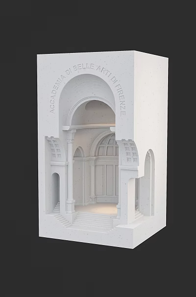 European wall lamp Roman small wall lamp 3d model