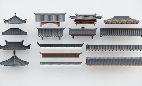 Chinese eaves 3d model