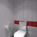 Modern toilet 3d model