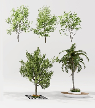 Trees Arbor Landscape Trees Landscape Trees Landscape Trees Landscape Trees Courtyard Landscape Trees 3d model