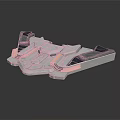 Spacecraft Component Model With Metallic Structure And Technical Design Elements