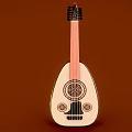Musical Instruments Loquat Stringed Instruments Guitar Drum Instruments 3d model