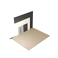 Modern Double Doors in Light Grey and Dark Black with Sleek Minimalist Design