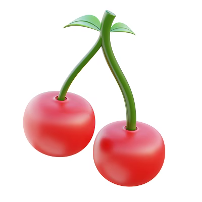Modern Fruit Small Cherry Cherry Cartoon Small Cherry 3d model Modern Fruit Small Cherry Cherry Cartoon Small Cherry 3d model