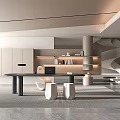 Modern study 3d model