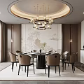 New Chinese-style private dining box 3d model