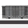 Modern High Rise Residential Building Exterior With Balconies Windows And Surrounding Greenery