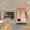 Stylish Modern Clothing Store Interior With Fashion Displays Mannequins And Bright Lighting