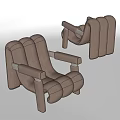 Modern Single Sofa Casual Sofa Chair Backrest Chair Lazy Sofa Backrest Sofa 3d model
