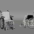 Modern Wheelchair 3d model