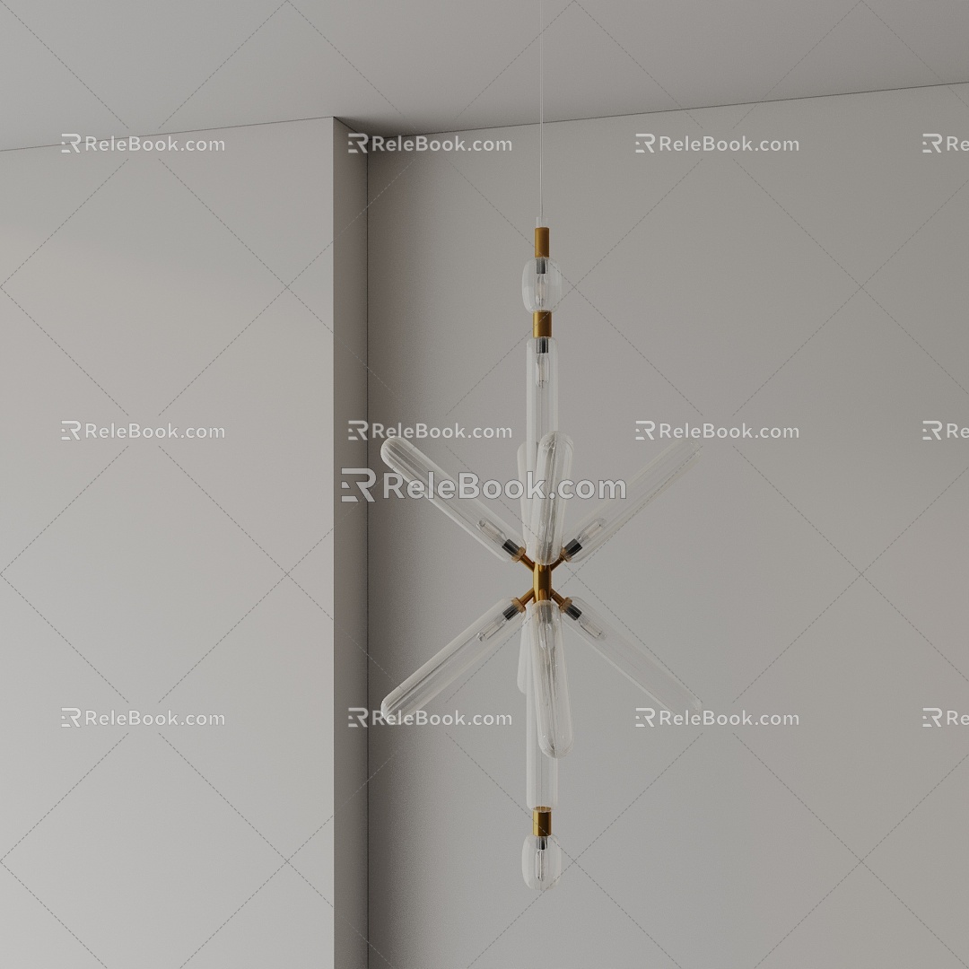 Modern chandelier 3d model