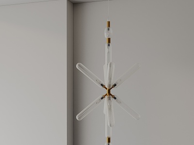 Modern chandelier 3d model