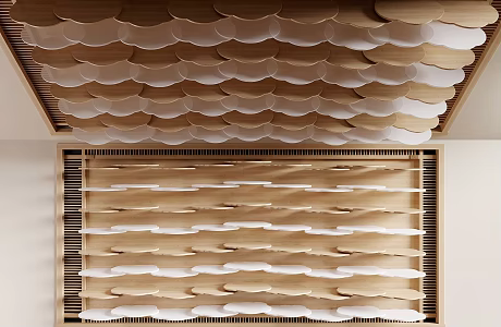 Ceiling Special-shaped Ceiling Grille Ceiling 3d model