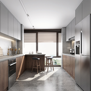 Modern Kitchen 3d model