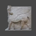 Winged Mythical Game and Movie Character With Lion Body Human Head and Feathered Details