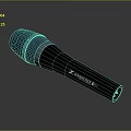 Sennheiser E835 Dynamic Handheld Microphone With Blue Mesh Grille And Black Handle