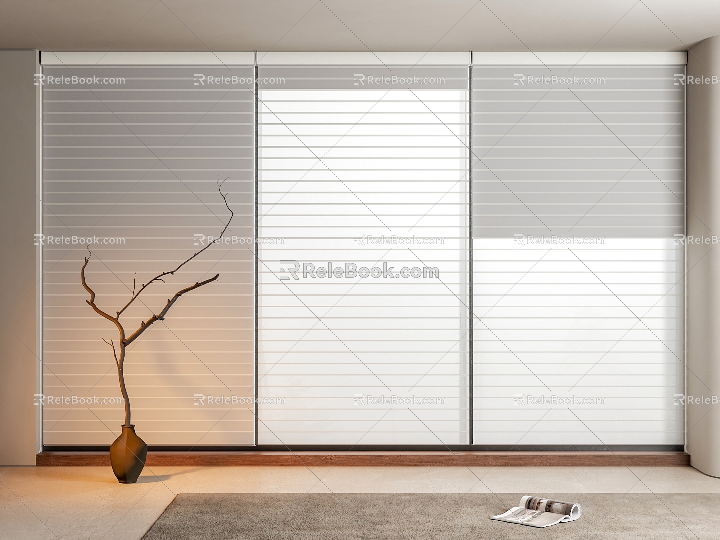 Diamond curtain dream blinds venetian blinds 3d model