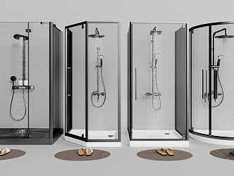 Modern Shower Room Shower Room Shower 3d model