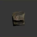 Natural Stone And Wood Artisanal Decor Piece With Textured Surface And Earthy Tones