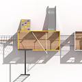 Red White Fire Truck Themed Children's Playground Structure With Climbing Frame And Stairs