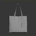 Stylish White Leather Tote Bag With Tassel Decoration For Everyday Use
