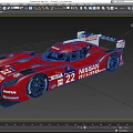 Red Nissan Nismo Race Car Featuring Number 22 MOTUL Branding And Streamlined Design