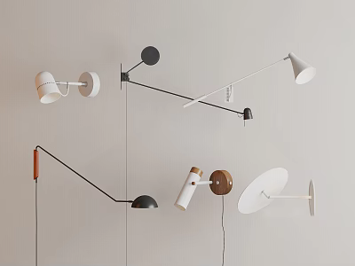 Minimalist wall lamp 3d model