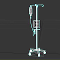 Medical IV Stand With Mobile Wheels IV Bag Holder And Control Panel