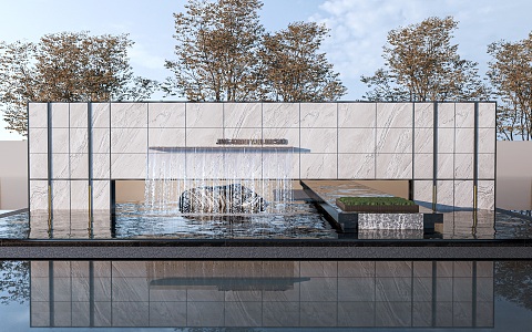 modern landscape wall landscape wall surrounding wall landscape sketch outdoor landscape wall cultural landscape wall entrance landscape wall opposite landscape wall 3d model