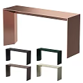 Sleek Modern Entryway Console Tables With Multiple Color Options And Metal Frames 3d model